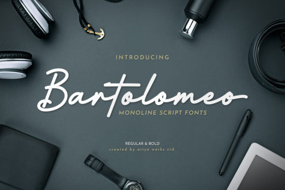 Bartolomeo: An Elegant Handwritten Font for Editorial Design