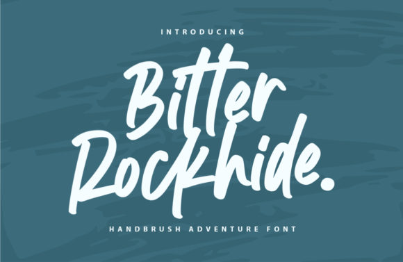 Bitter Rockhide: A Handwritten Font for Handmade Labels and Shop Branding