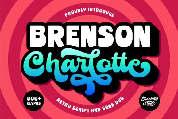 Brenson Charlotte: A Retro Duo Font for Editorial Design