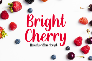 Bright Cherry: A Handwritten Font for Modern Web Design