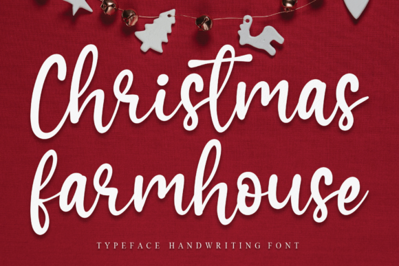 Christmas Farmhouse: A Handwritten Font for Small Business Branding