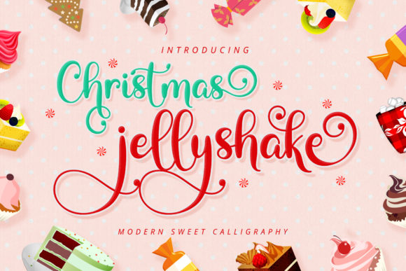 Christmas Jellyshake: A Calligraphy Font for Modern Web Design