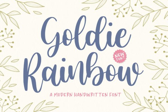 Goldie Rainbow: A Handwritten Font That Shines on the Web