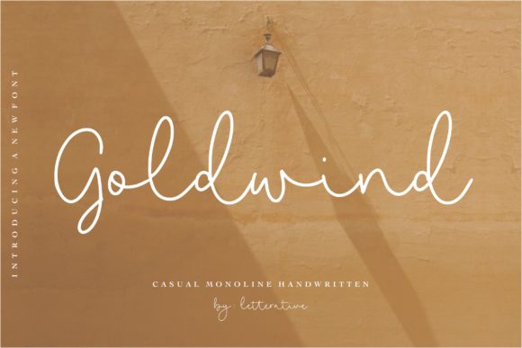Goldwind: The Handwritten Font That Elevates Small Business Branding