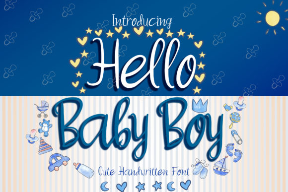 Hello Baby Boy Font Brings Handwritten Charm to Your Craft Projects