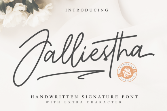 Jalliestha Font: A Calligraphic Touch for Handmade Goods