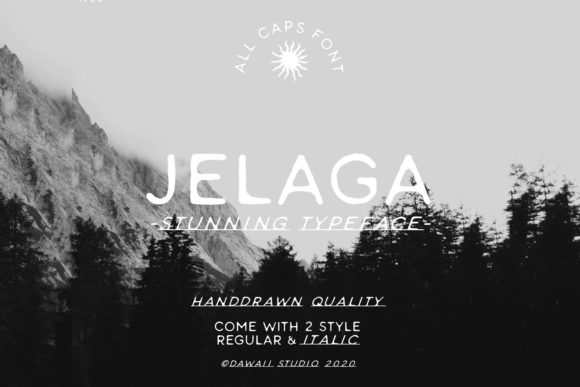 Jelaga: A Handwritten Font with Raw-Vintage Appeal for Editorial Design