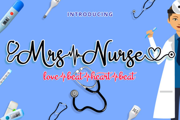 Mrs Nurse Font: A Handwritten Typeface for Campaign Design
