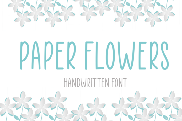 Paper Flowers: A Handwritten Font for Thoughtful Editorial Design