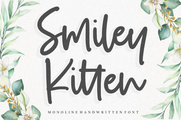 Smiley Kitten: A Handwritten Font That Brings Warmth to Your Brand Materials