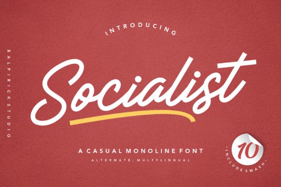 Socialist Font: A Handwritten Typeface for Small Business Branding