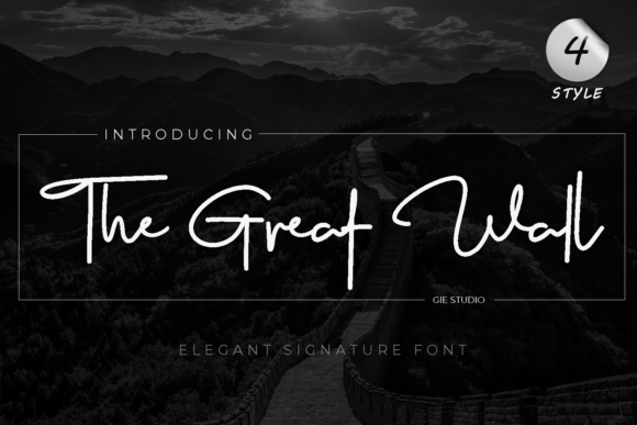 The Great Wall: A Script Font Built for Digital Brand Identity