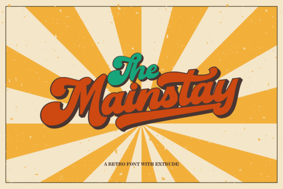 The Mainstay Font: Bold Retro Character for Editorial Design